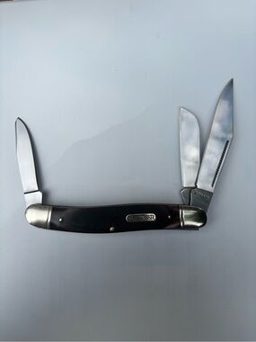 Schrade Old Timer 858OTB Large Stockman 3-Blade Folding Knife - Excellent